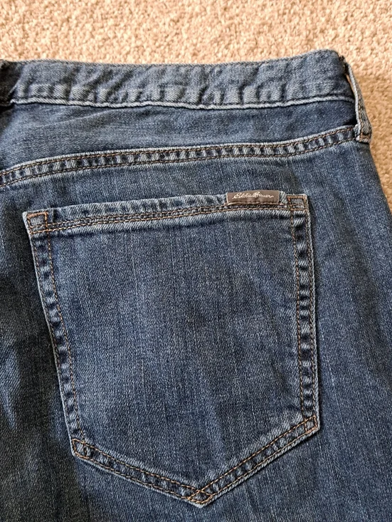 Eddie Bauer Jeans Women's Size 12 Boyfriend Fit Denim Blue Mid Rise Casual - Picture 11 of 14